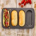 Produktbild: Hot Dog Brötchenblech Backblech Backform Laib & Seele 35 cm Birkmann plus Rezept