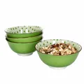 Produktbild: 4er Set Lime Rio Schalen Ø15,5 cm Grünes Muster Schüssel Dessert-Bowl Ritzenhoff
