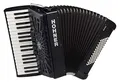 Produktbild: Hohner Bravo III 72 SilentKey Akkordeon (schönes Akkorden mit 34 Piano-Tasten, 4 Standardbass Chöre, 72 Standardbässe, inkl. Trageriemen und Gigbag) Schwarz