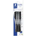 Produktbild: Staedtler stick 430 Kugelschreiber Blisterkarte mit 6 Stück, schwarz, Linienbreite M (Schwarz, 6 x) (430M9BK6D)
