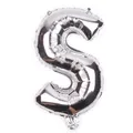 Produktbild: 80 cm Folienballon XL Luftballon Buchstaben A-Z Silber Luft groß Geburtstag
