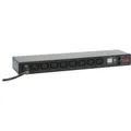Produktbild: Rack PDU, mit Schaltfunktion, 1 HE, 12 A/208 V, 10 A/230 V, (8) C13, Verteiler schwarz, AP7920B