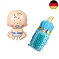 Produktbild: Huture 2 Stück Baby Formballon Baby Junge Folienballon Fläschchen It's a Boy B