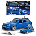 Produktbild: Mattel Brick Shop Hot Wheels Speed Serie Bauset, 94 Audi Avant RS2 mit 252 Teilen, realistischen Details und individuellen Aufklebern, Erwachsene Sammler und Kinder ab 10 Jahre, JGR28