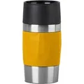 Produktbild: TRAVEL MUG Compact Thermobecher gelb/edelstahl, 0,3 Liter, Drehverschluss