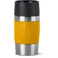 Produktbild: Emsa Isolierbecher Travel Mug Compact, 300 ml, hält 3h warm, Edelstahl doppelwandig, gelb
