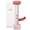 Produktbild: heilys® FaceWand – LED Rotlichtlampe mit 465 nm Blaulicht, 630 nm Rotlicht, Violettmodus, EMS, Wärme-, Massagemodus, Anti-Aging, Aknebehandlung, Hautverjüngung, Kabellos, Ergonomisch, Lichttherapie Ge