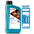 Produktbild: ROWE Motoröl 1L Liter HIGHTEC SYNT HC ECO-FO SAE 5W-20 20206-0010-99 ACEA C5 API