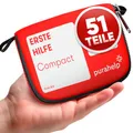 Produktbild: Mini Erste Hilfe Set - Kompakt & Leicht - 52 Teile für Reisen, Outdoor, Camping, Fahrrad - Reiseapotheke Erste Hilfe Set