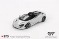 Produktbild: McLaren 750S Spider Cirrus Grau LHD 1:64 Modell Mini GT 00973L