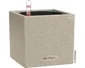 Produktbild: Blumentopf Canto Stone Kunststoff 14x14x14 cm sandbeige inkl. Erdbewässerungsyst