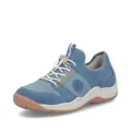 Produktbild: Rieker Damen Slip-On Sneaker L0593, Frauen Halbschuhe, lose Einlage,straßenschuhe,Strassenschuhe,Sportschuhe,Freizeitschuhe,blau (12),43 EU / 9 UK