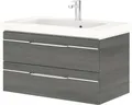 Produktbild: Badmöbel-Set Balto Sprint BxT 92,5 x 49 cm Frontfarbe Graphit 2-teilig mit Wasch