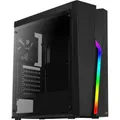 Produktbild: Aerocool Bolt Midi-Tower Gaming PC-Gehäuse Acryl Seitenfenster RGB LED Front