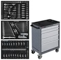 Produktbild: Kraftwerk 101.115.100 BASIC LINE Werkstattwagen BT700, 5 Schubladen, 154-teilig.