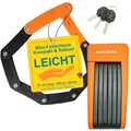 Produktbild: Leichtes & kleines Faltschloss • Sicheres Fahrradschloss 680g leicht & 70cm lang