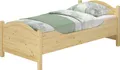 Produktbild: Seniorenbett extra hoch 100x200 Massivholz Kiefer Holz Einzelbett Gäste Zubehör wählbar V-60.40-10ohne Zubehör