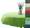 Produktbild: Outdoor Tischdecke Gartentischdecke wasserfest wetterbeständig rutschfest waschbar Outdoortischdecke Weichschaum Garten Balkon Camping Party Tischdeko Typ883 hellgrün 140 cm rund