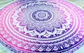 Produktbild: Rundes indisches Mandala Tuch, Boho Tagesdecke, Picknickdecke, Stranddecke, run