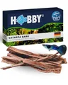 Produktbild: HOBBY Aquaristik Catappa Bark I 12 Stück I Seemandelbaumrinde für Aquarien I fördert Vitalität und Wohlbefinden von Fischen und Garnelen I natürlicher Wasserzusatz für Süßwasseraquarien