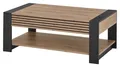 Produktbild: Couchtisch Wohnzimmertisch mit Schublade Ablage Anthrazit Viking Eiche Dekor