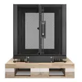 Produktbild: APC NetShelter SX, 12 HE Server Rack-Gehäuse, 600 mm x 900mm, mit schwarzen Seitenteilen und stoßdämpfendem Shock Packag