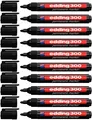 Produktbild: Edding 300 Permanentmarker Marker Filzstift - Schwarz 10Stk. - SOFORT OVP