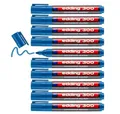 Produktbild: edding – 300 Permanentmarker blau 10er Set, wasserfest, 1,5–3 mm Rundspitze