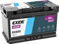 Produktbild: Exide EK820 Start-Stop AGM 12V 82Ah 800A Autobatterie inkl. 7,50 € Pfand