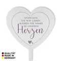 Produktbild: DOLORINO Grabstecker Herz 'Menschen die wir lieben...', wetterfester Edelstahl