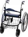 Produktbild: Wheellator, 2in1 Rollstuhl und Rollator, Transportrollstuhl, klappbar, Farbe:schwarz