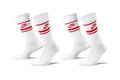 Produktbild: NIKE 6 Paar Everyday Essential Tennissocken Socken Sportsocken Unisex DX5089, Farbe:2x Weiss - Rot, Socken Neu:42-46