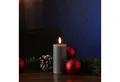 Produktbild: Deluxe Homeart LED-Kerze Mia Echtwachs Deluxe Wachsspiegel flackernd H: 10cm D: 5cm grau
