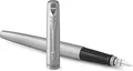 Produktbild: Parker Jotter Fountain Pen   Stainless Steel with Chrome Trim   Medium Nib Blue