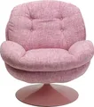 Produktbild: Kare Design Drehsessel Cosy, Pink, 84x81x83 cm, Sitzhöhe 46 cm, Drehbar 360°, Retro Sessel, Sitzmöbel, Wohnzimmer