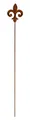 Produktbild: Manufaktur Lichtbogen Rost Gartenstecker Lilie 108 cm