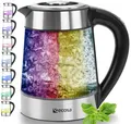 Produktbild: Edelstahl Glas Wasserkocher mit Temperatureinstellung Wasser Kocher Water Kettle