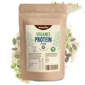 Produktbild: Veganes Proteinpulver 250g | 100% pflanzliches Proteinpulver aus Ackerbohnen-, Erbsen- und Kürbiskernprotein | mit 20g Eiweiß pro Portion | geschmacksneutral | vom Achterhof