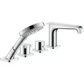 Produktbild: hansgrohe Axor Citterio E Fertigmontageset 36410000 4-Loch-Fliesenrandarmatur, mit Thermostat, chrom