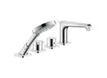 Produktbild: hansgrohe Axor Citterio E Fertigmontageset 36410000 4-Loch-Fliesenrandarmatur, mit Thermostat, chrom