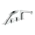Produktbild: hansgrohe Fertigset Axor Citterio E 4-L-Fliesenrd.-Arm., m Thermostat, chrom