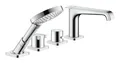 Produktbild: hansgrohe Wannenthermostat Axor Citterio E 4-Loch Fliesenrandarmatur mit Thermostat