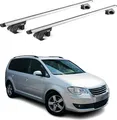 Produktbild: Dachträger Grundtäger für VW Touran 1T 5T 2003-2025 5 tür 90kg Alu Silber 2x ABE