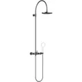 Produktbild: Dornbracht Tara. Duschgarnitur 26632892-99 mit Brause-Zweihandmischer, Ausladung Standbrause 420 mm, Dark Platinum matt