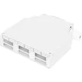 Produktbild: LWL Hutschienenverteilung, Patchpanel hellgrau, für 6x SC/DX Kupplungen