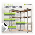 Produktbild: Juskys Lagerregal Easy 2er Set - Metall Schwerlastregal 160x80x40 cm, 8 Böden, 640 kg, verzinkt