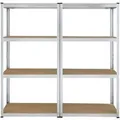 Produktbild: Juskys 2er Set Lagerregal Easy 160 x 80 x 40 cm
