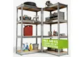 Produktbild: Juskys Schwerlastregal Easy, Set, 2er Set, 640 kg Traglast, 8 Böden, individueller Aufbau