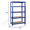 Produktbild: Steckregal Höhe 170, 180, 200 cm Lagerregal Metallregal Kellerregal Regalsysteme