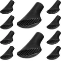 Produktbild: 10x Nordic Walking Pads Gummipads Gummipuffer Ersatzfüße Puffer Asphalt schwarz